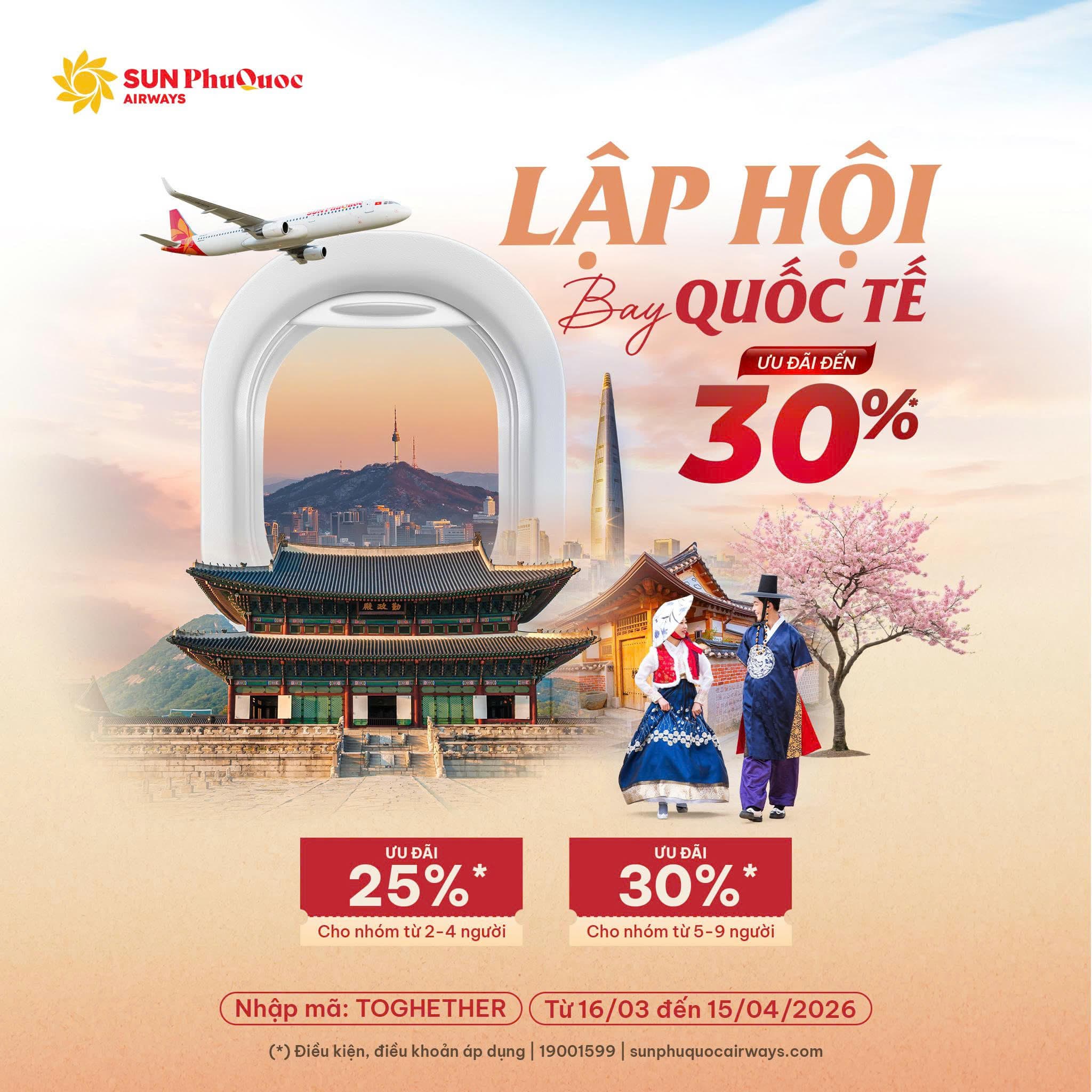 Chương trình ưu đãi TOGETHER Phú Quốc Seoul