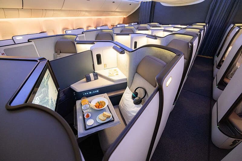 Cathay Pacific Business Class cabin