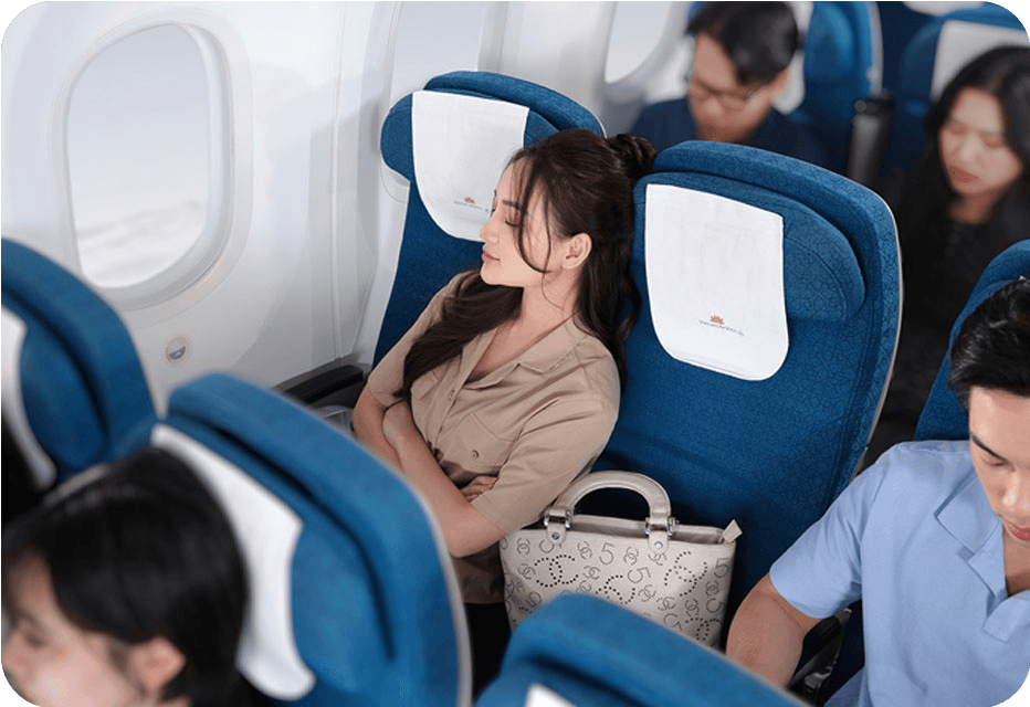 Tiện nghi ghế ngồi hạng Phổ thông Vietnam Airlines
