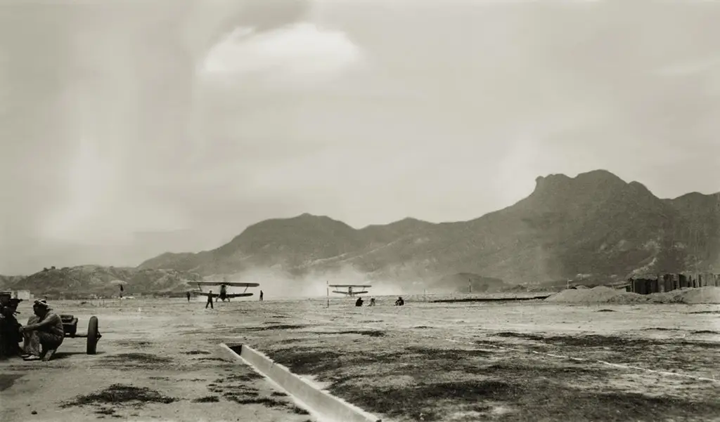 Kai Tak runway năm 1935